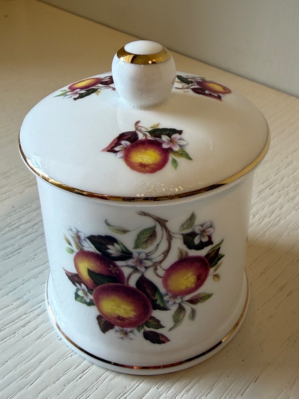 Vintage Fortnum & Mason Peach Blossom Jam / Preserve Jar